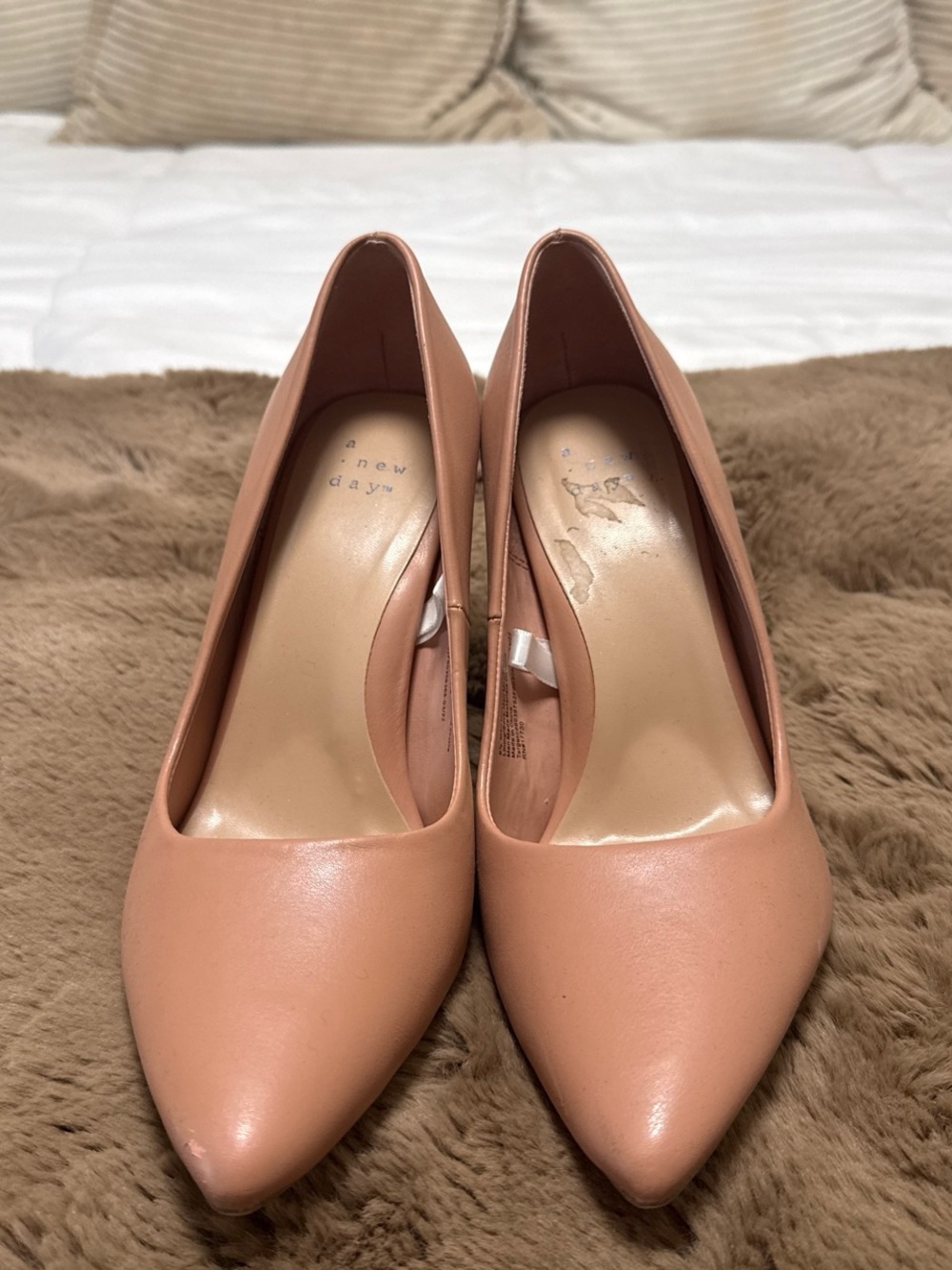 a new day Nude Pointed-Toe Heels